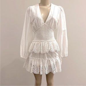 Embroidered Raquelle Long Sleeve Dress